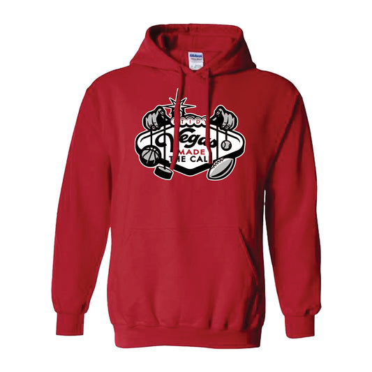 Vegas Made The Call Hoodie (Red)